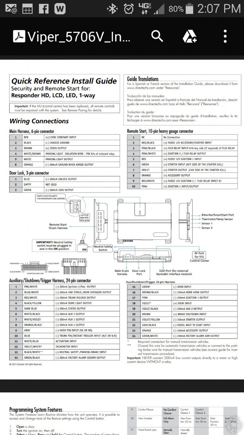 Viper 5706v install 2005 Silverado ex cab - Page 2 -- posted image.