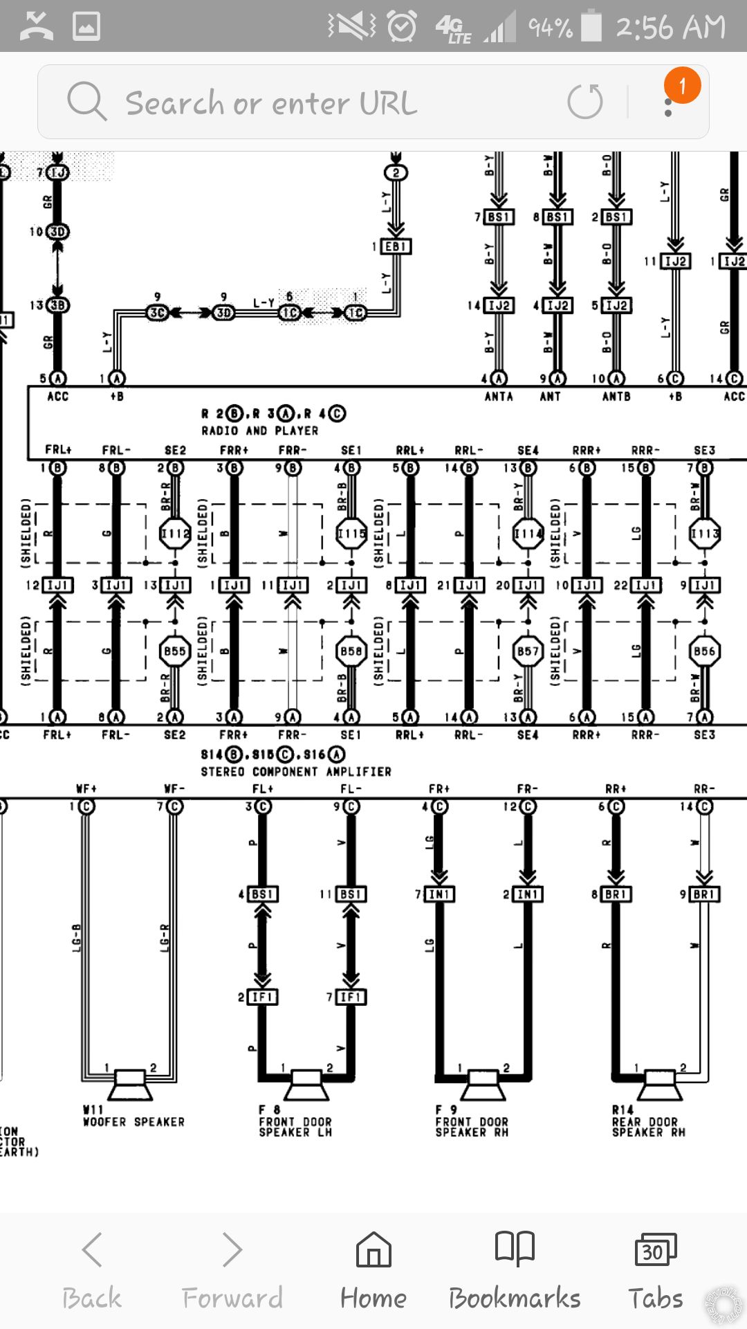 93-97 Lexus GS300, Extra Wires w/Speaker Output? -- posted image.