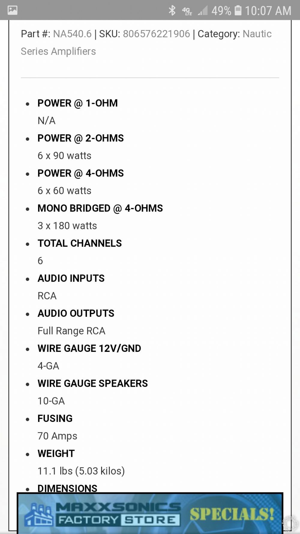 MB Quart NA540.6 Amp? -- posted image.