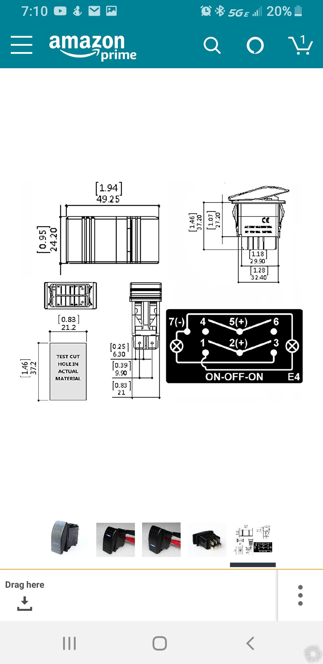 On/Off/On Switch with Relay -- posted image.