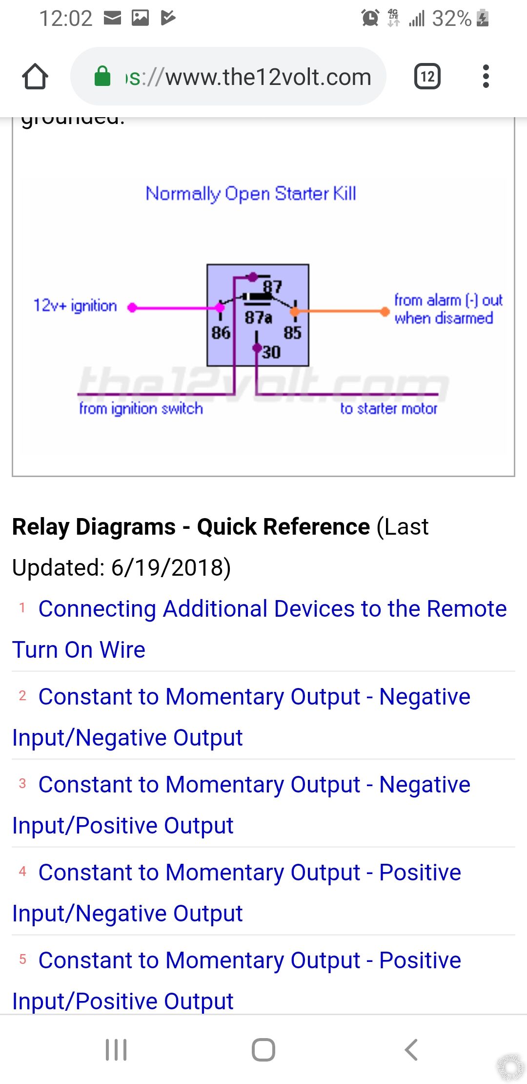 Starter Kill Relay, 1968 Chevrolet Chevelle -- posted image.