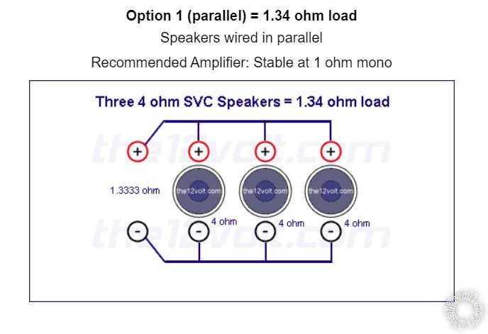 Which Amp to Use on 3 Subwoofers or Can I Use Both? -- posted image.