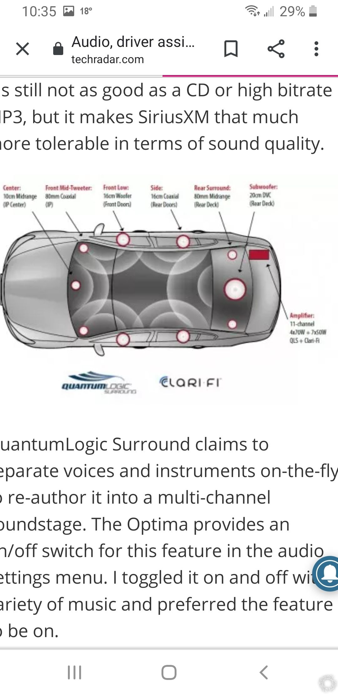 2016 Kia w/Harman Kardon, Full Range Signal? -- posted image.