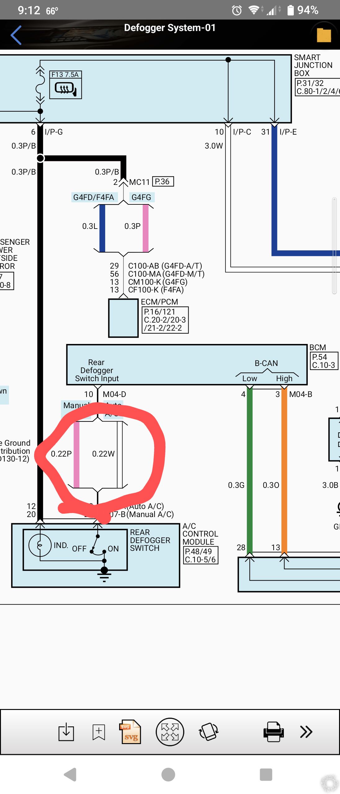 2019 Kia Soul, Rear Defrost Wiring -- posted image.