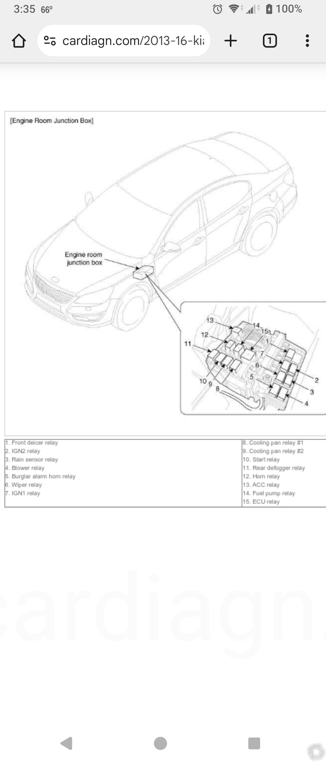 2014 Kia Cadenza, Battery Drain -- posted image.