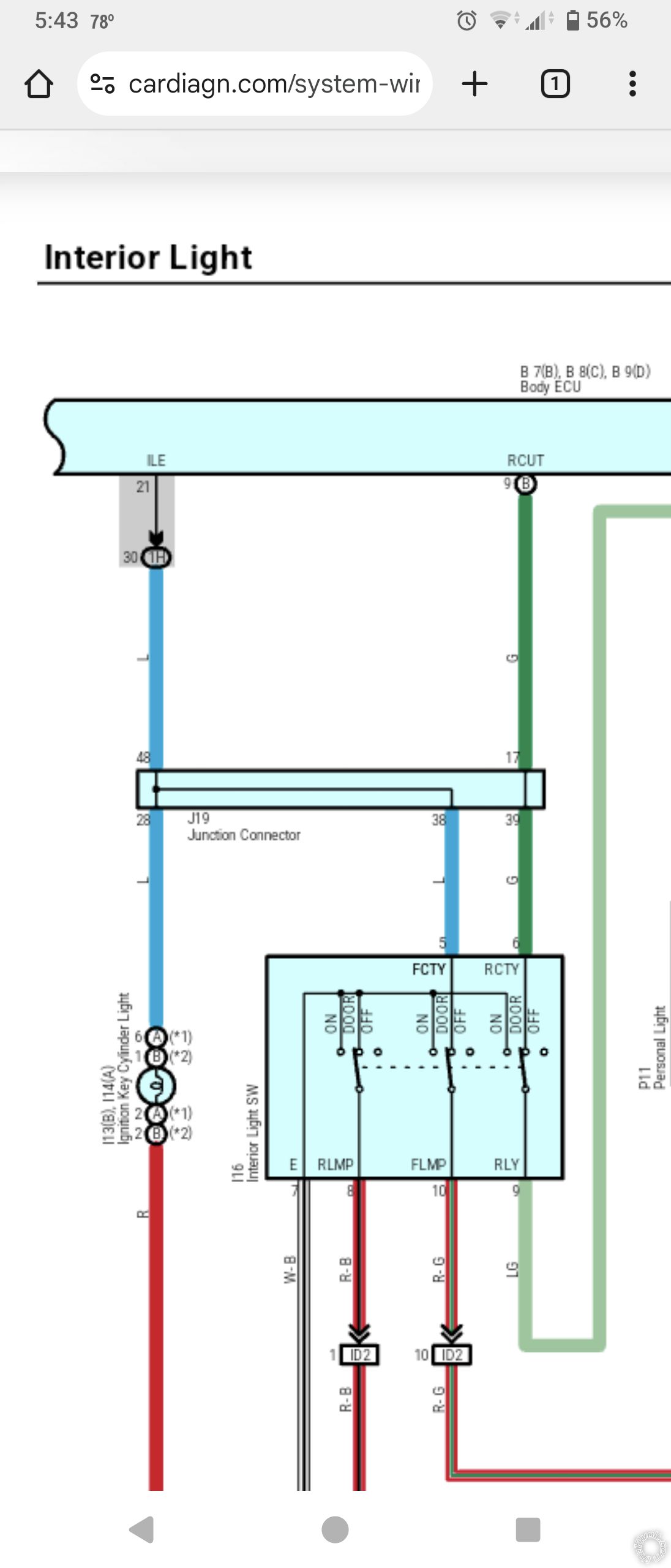 2004 Toyota Sienna, All Doors Open Wiring? -- posted image.