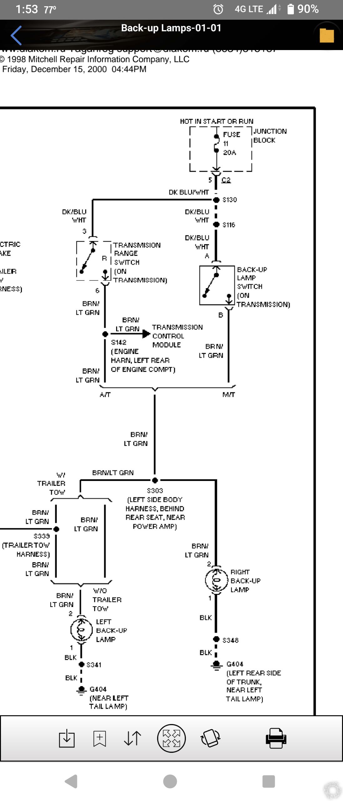 1999 Jeep Cherokee XJ, Backup Camera Wiring - Last Post -- posted image.