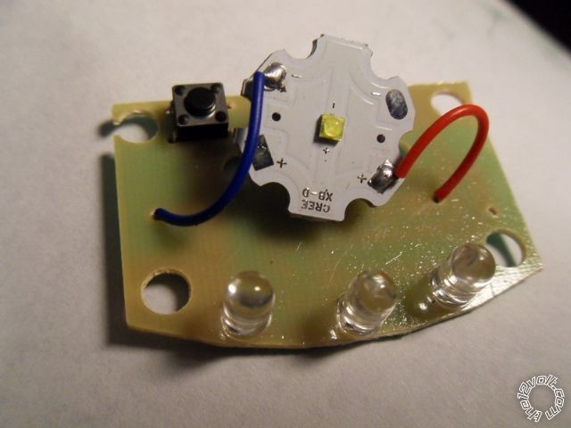 antique cycle 6v adding led headlamp -- posted image.
