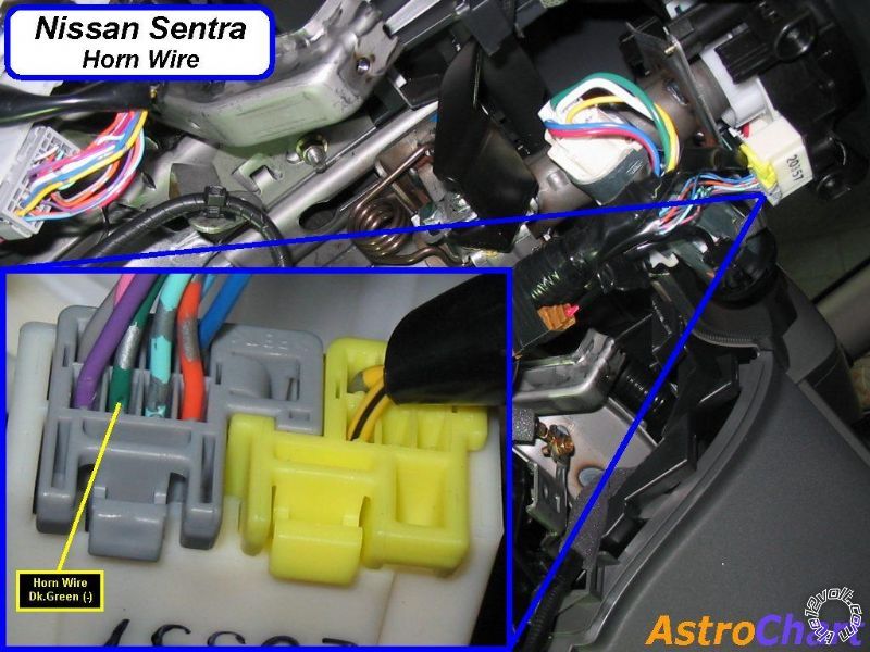 accessing horn wire 2007 nissan sentra -- posted image.