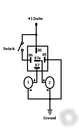 Diagram for 2 Devices with 1 Switch -- posted image.