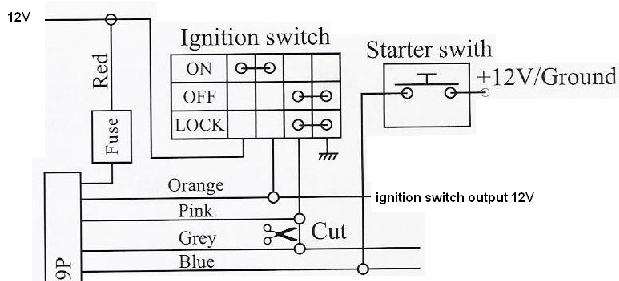 Motorcycle Alarm System Wiring Diagram from www.the12volt.com