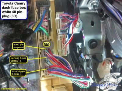 2015 Toyota Camry Remote Start/Security Wiring -- posted image.