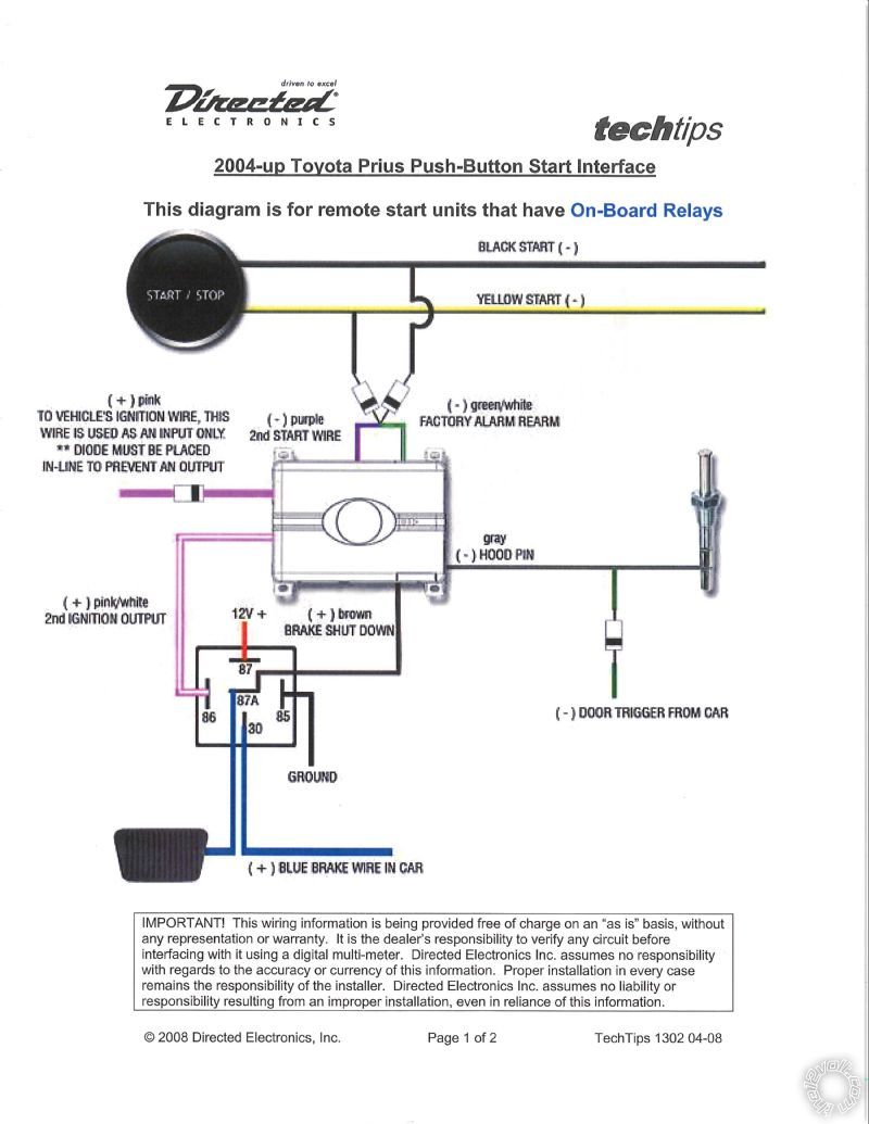 Installing Remote Start, Alarm, 2004 Toyota Prius Gen2 - Last Post -- posted image.