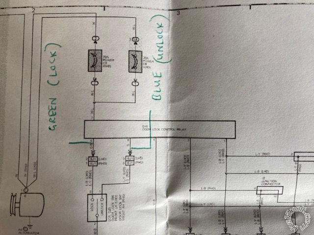 2000 Toyota Hiace Van, Lock/Unlock Using Viper 3400v Keyless Entry -- posted image.