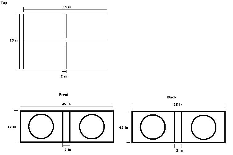 4 audiobahn aw1051t, box dimensions -- posted image.