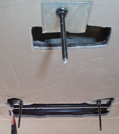 Mounting overhead Video units. -- posted image.