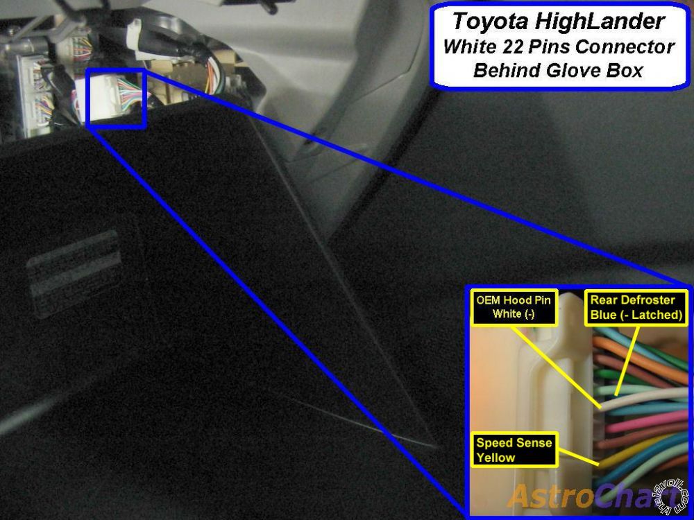 Vehicle Speed Signal Wire, 07 Toyota Highlander -- posted image.