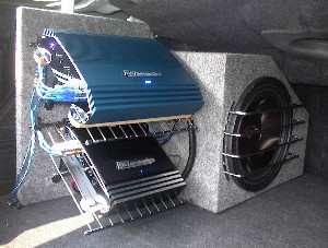 Amp Rack On Top of Subwoofer Box -- posted image.