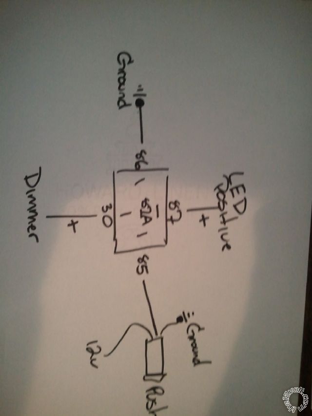 led with dimmer switch and push button -- posted image.