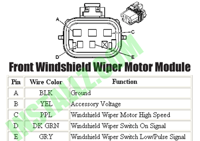 2001 Silverado, wiper wire info -- posted image.