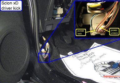 2008 scion xd, alarm wiring -- posted image.