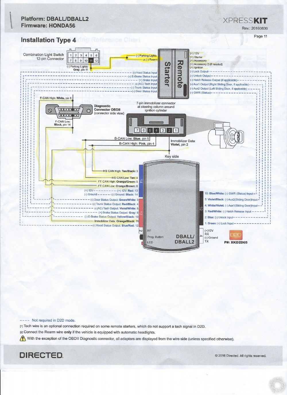 Viper 4806V with DBALL2 for 2012 Honda Odyssey -- posted image.